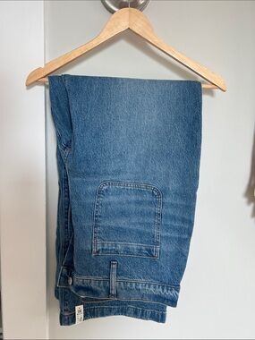 NWT Madewell Emmett Wide Leg High Rise Jeans with Front Patch Pockets